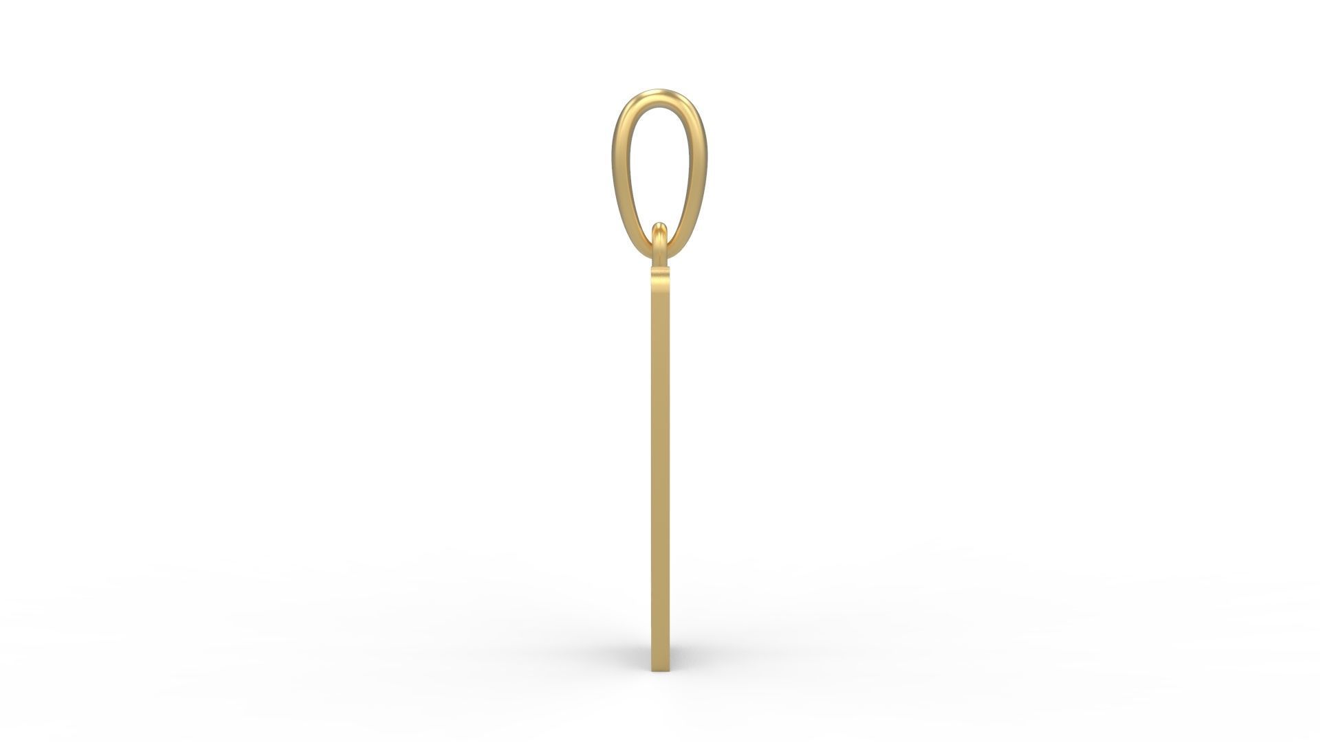 Initial Letters Pendant Cactron V 3D print model_2