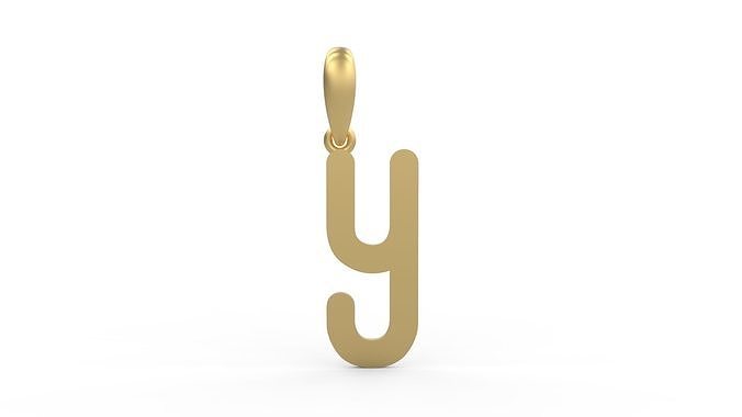 Initial Letters Pendant Cactron Y 3D print model