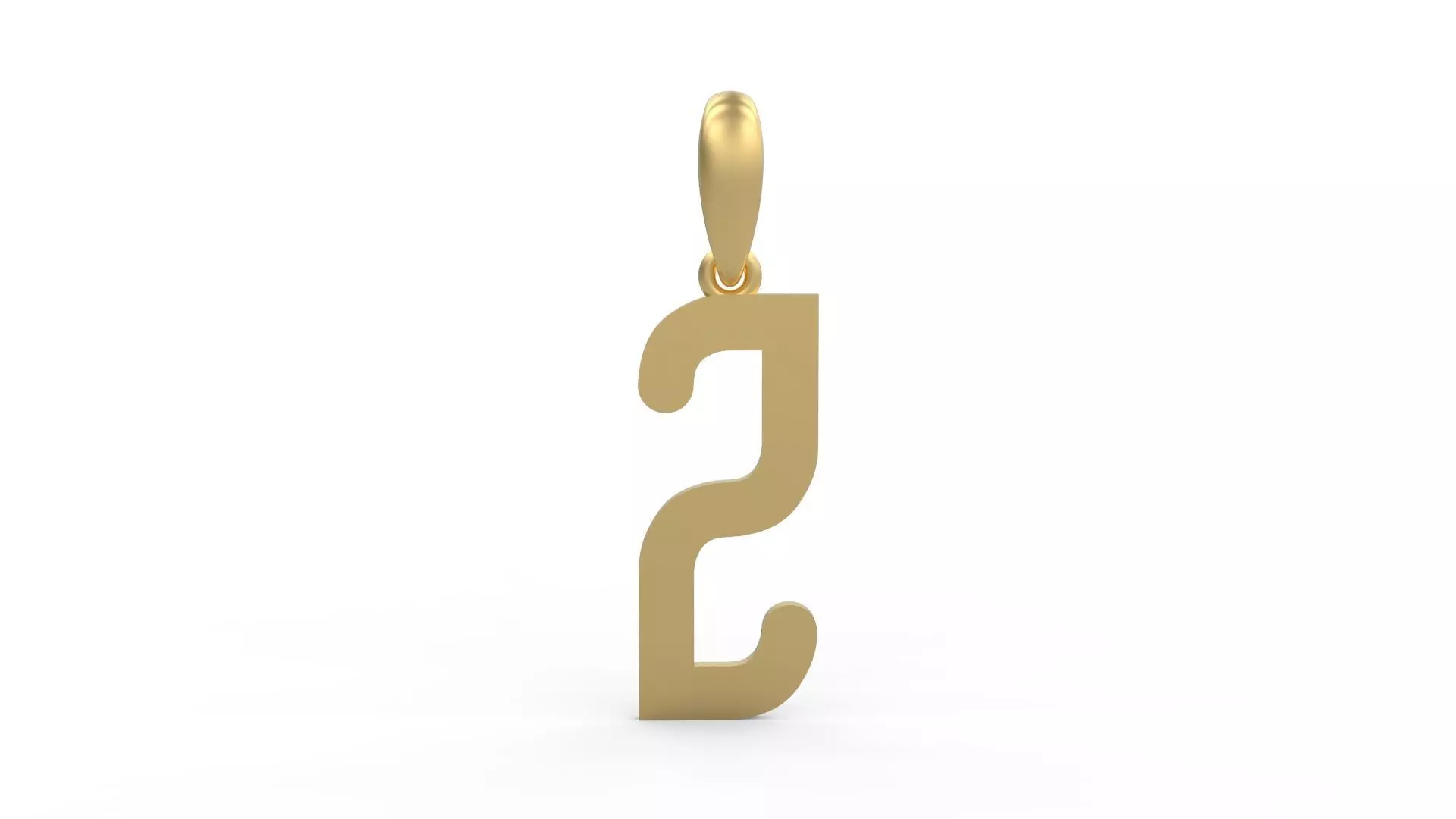 Initial Letters Pendant Cactron Z 3D print model_0