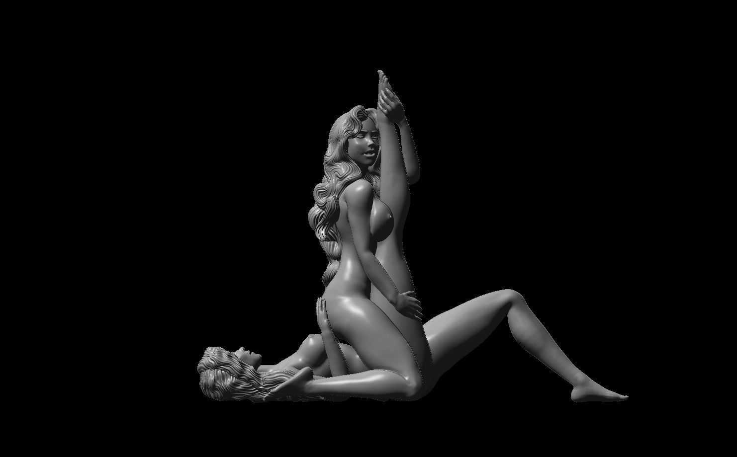 Erotic high quality figure Jenn and Mary 3D print model_4