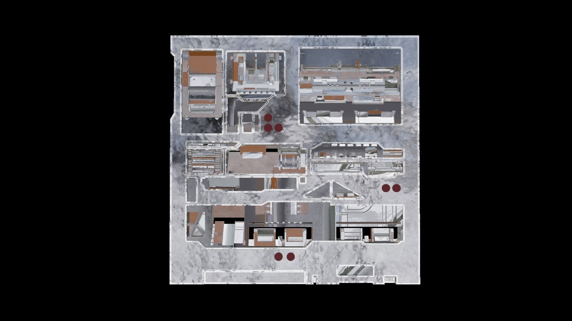 Tech Panel with different sci-fi texture variants 3D model_4