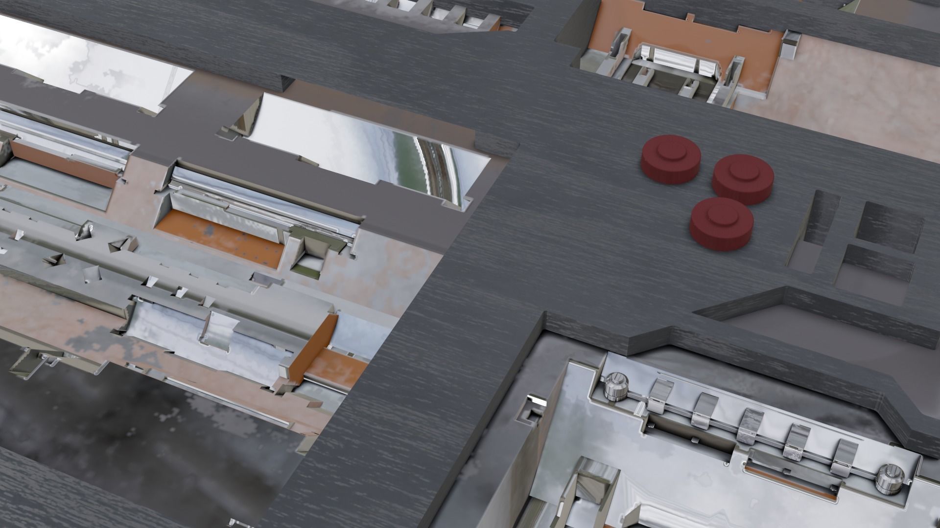 Tech Panel with different sci-fi texture variants 3D model_31