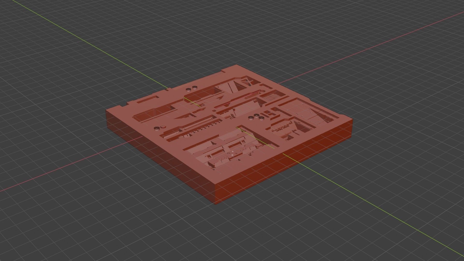 Tech Panel with different sci-fi texture variants 3D model_14