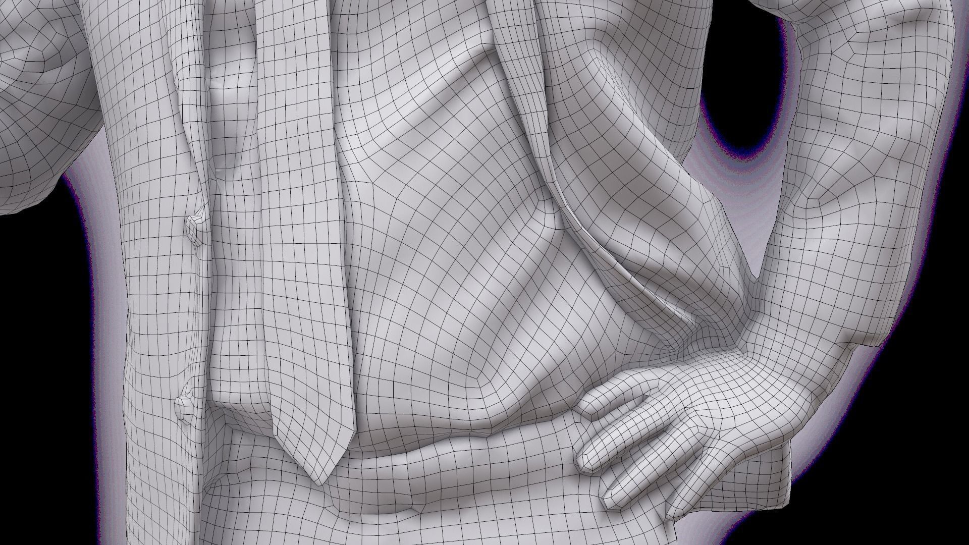 Cleaned 3D scan Arron Cooper Manager Standing 3D model_18