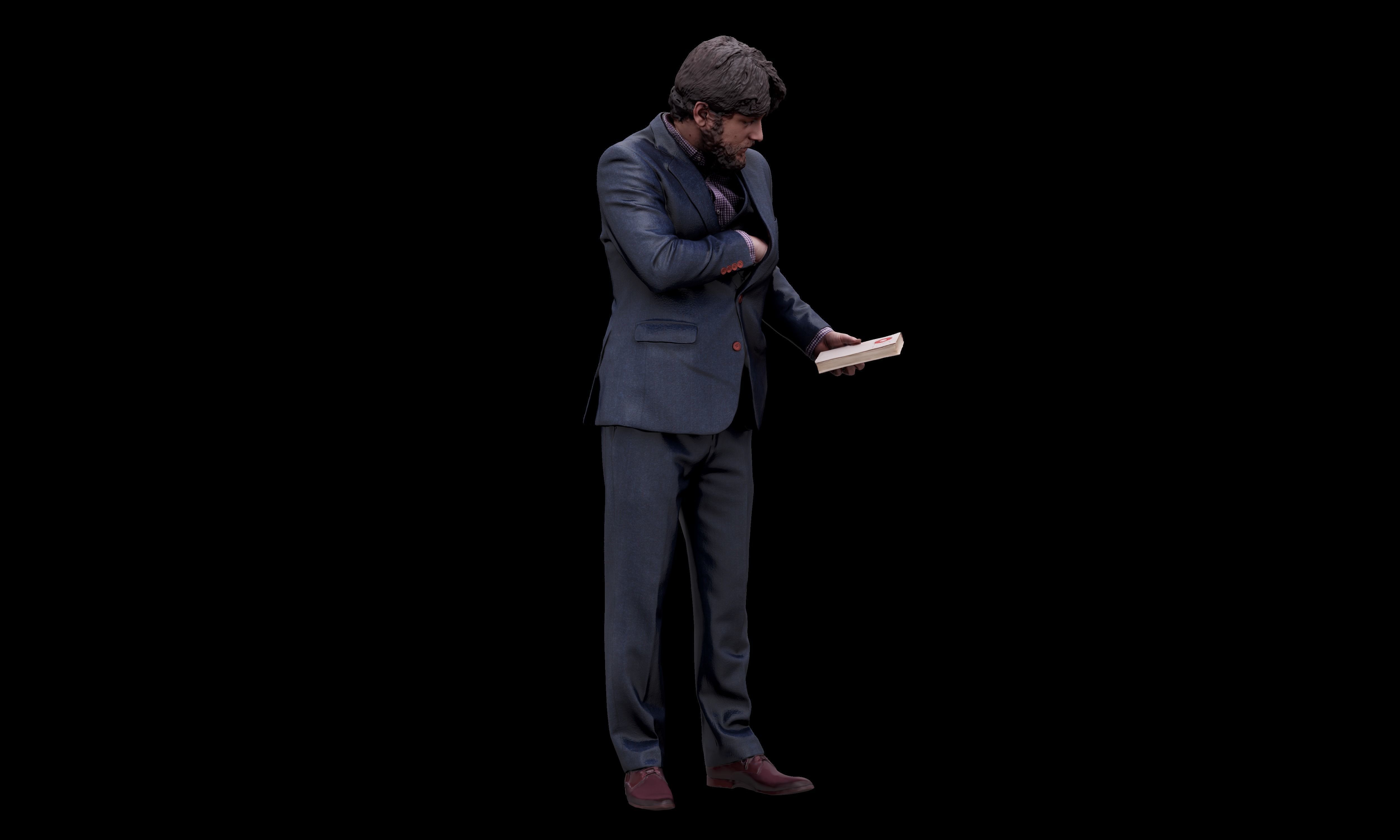 Cleaned 3D scan Arron Cooper Manager Standing 3D model_5