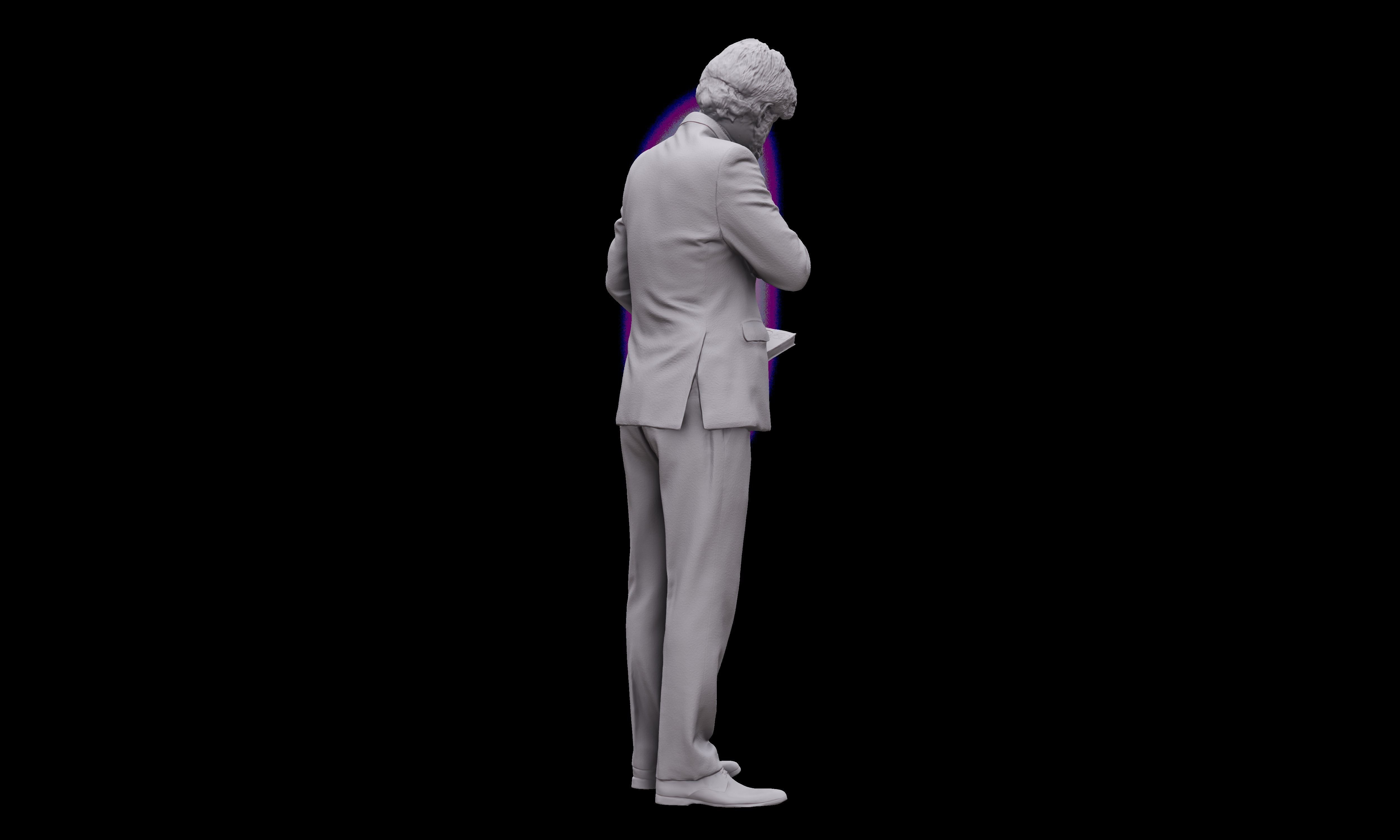 Cleaned 3D scan Arron Cooper Manager Standing 3D model_13