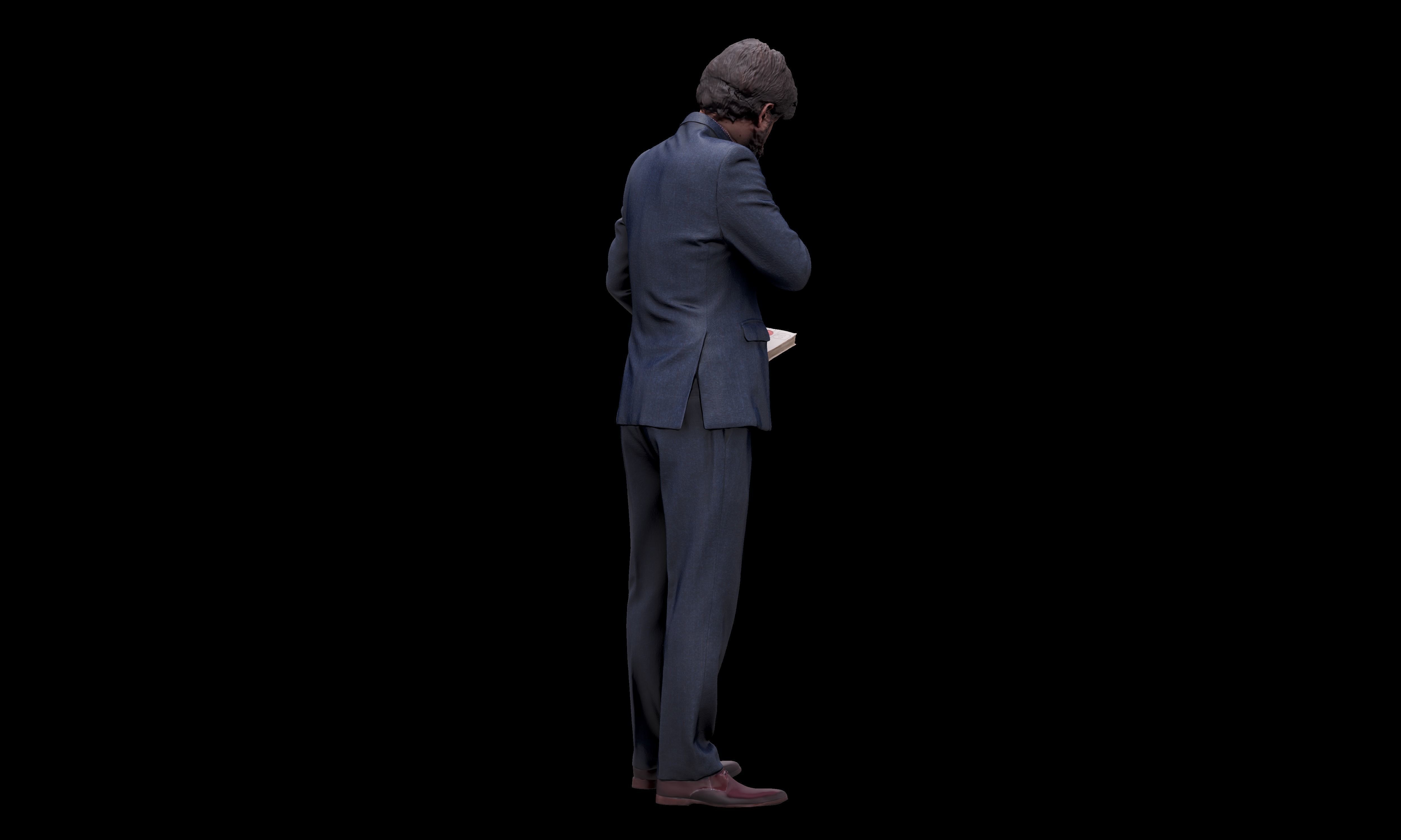 Cleaned 3D scan Arron Cooper Manager Standing 3D model_7