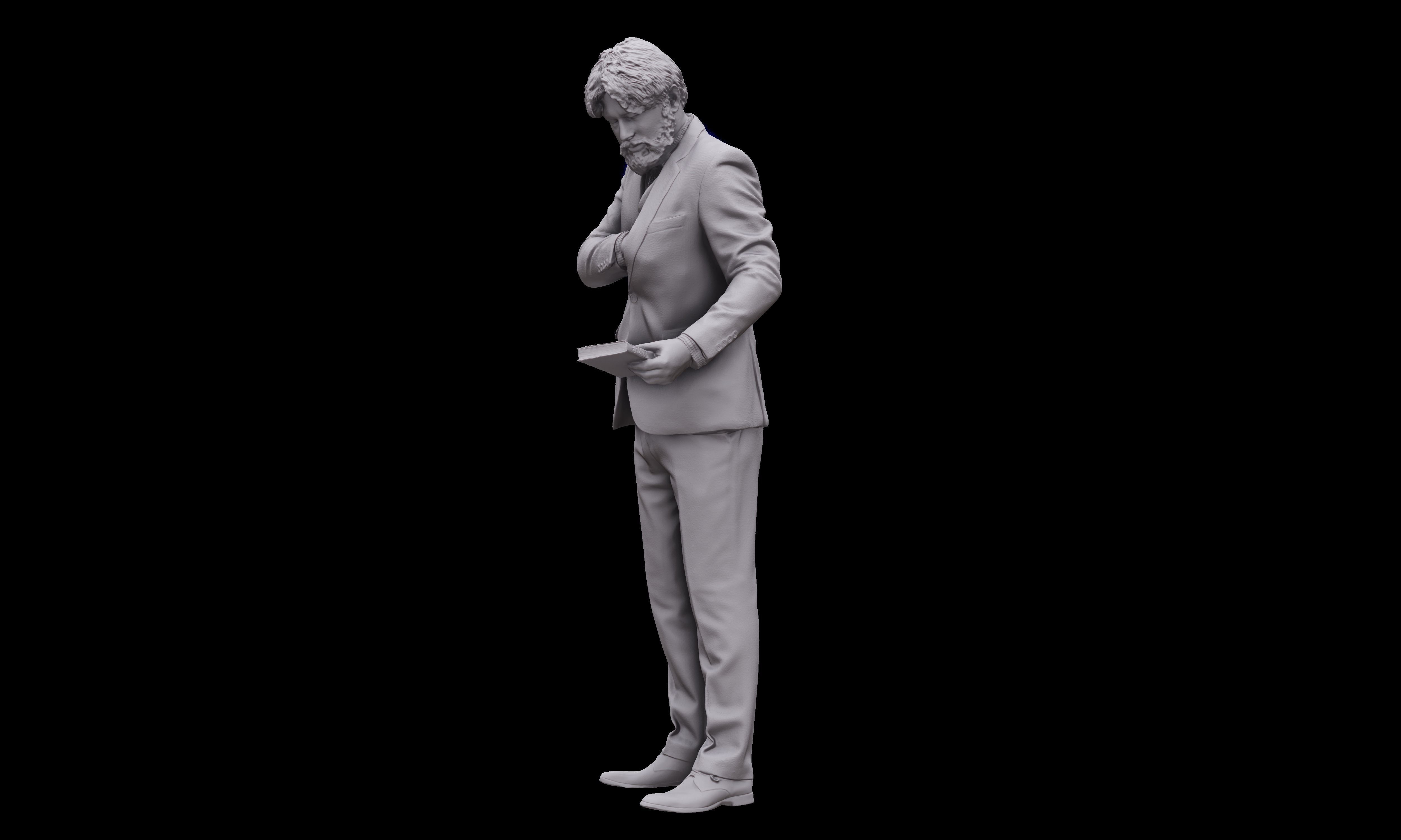 Cleaned 3D scan Arron Cooper Manager Standing 3D model_14