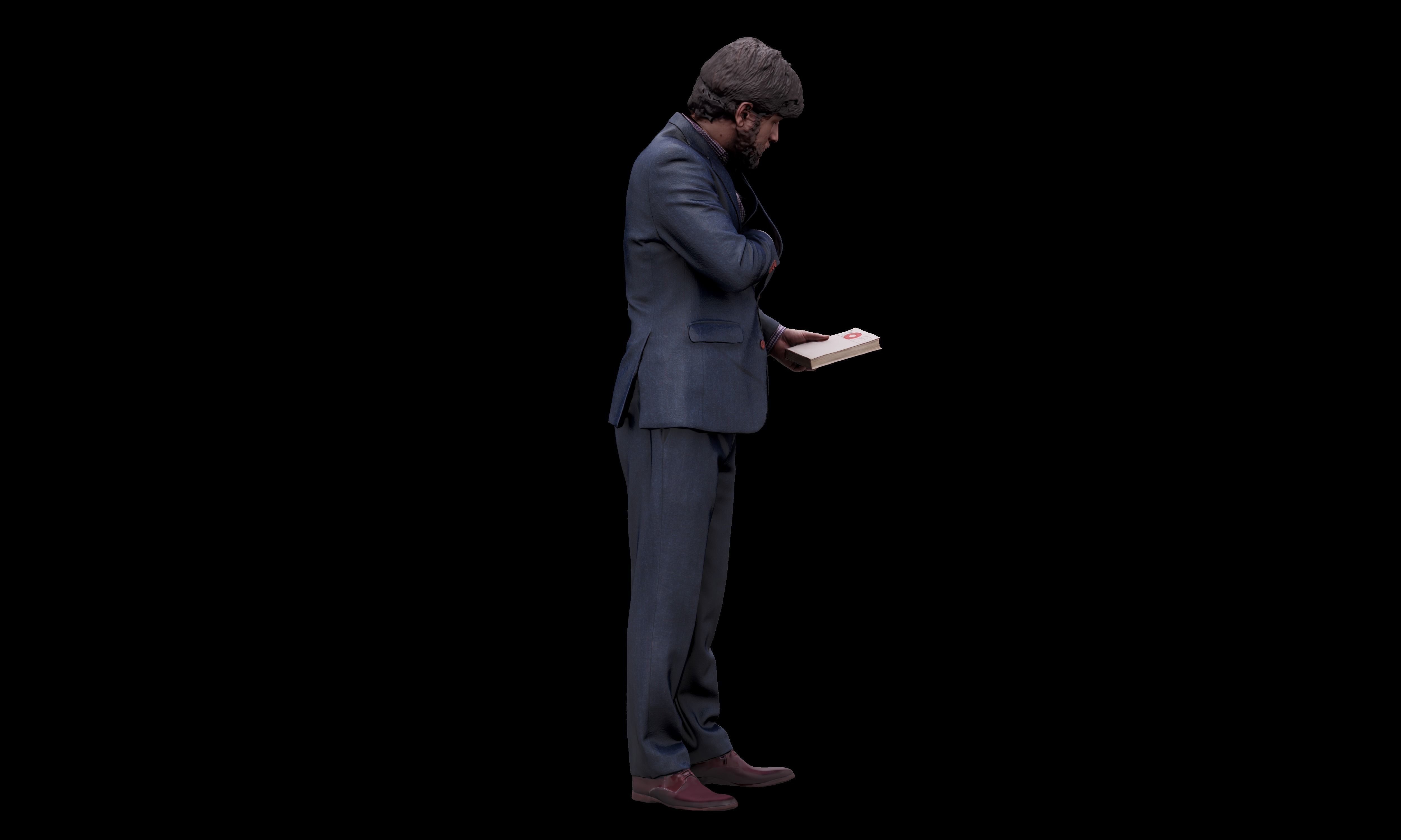 Cleaned 3D scan Arron Cooper Manager Standing 3D model_6