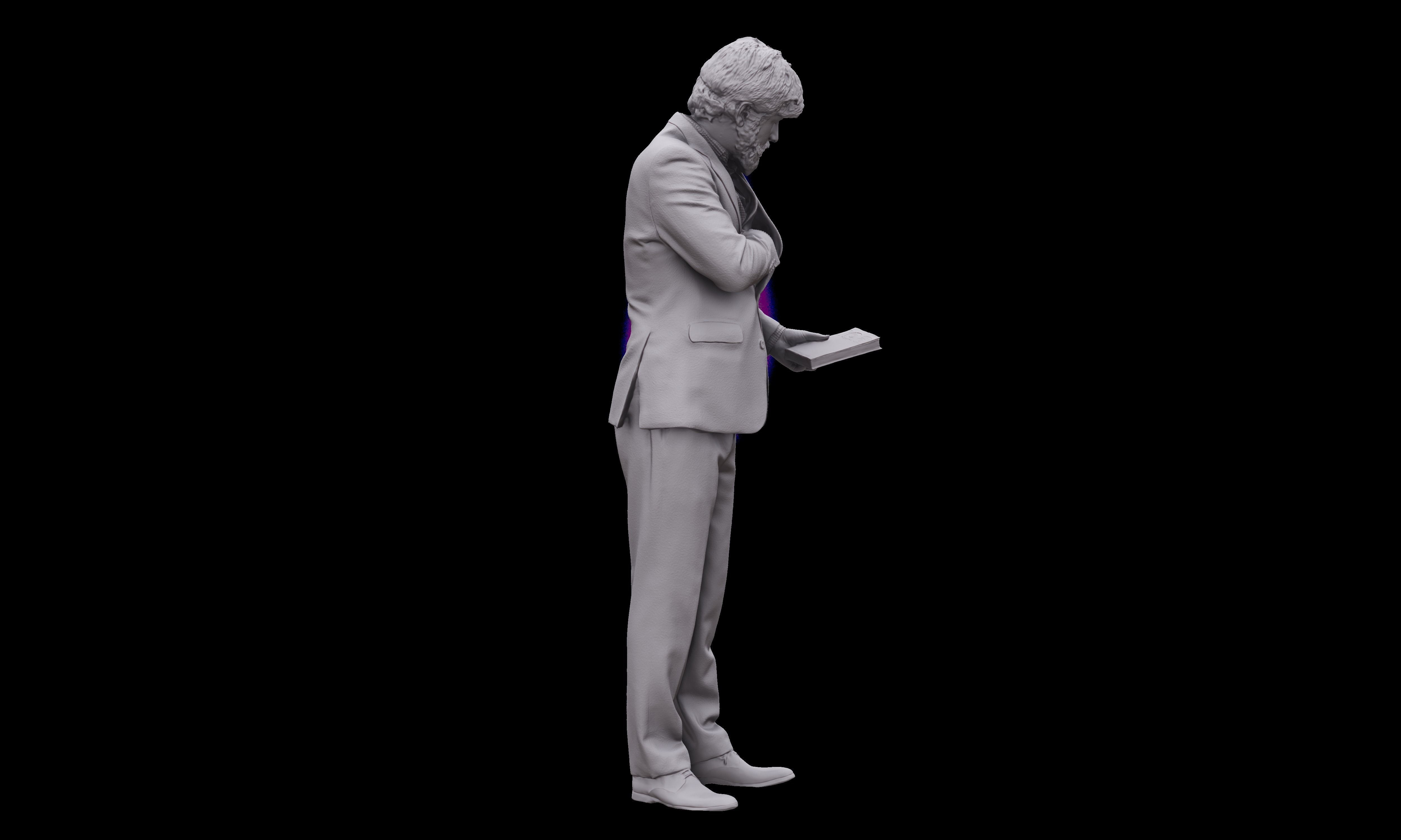 Cleaned 3D scan Arron Cooper Manager Standing 3D model_12