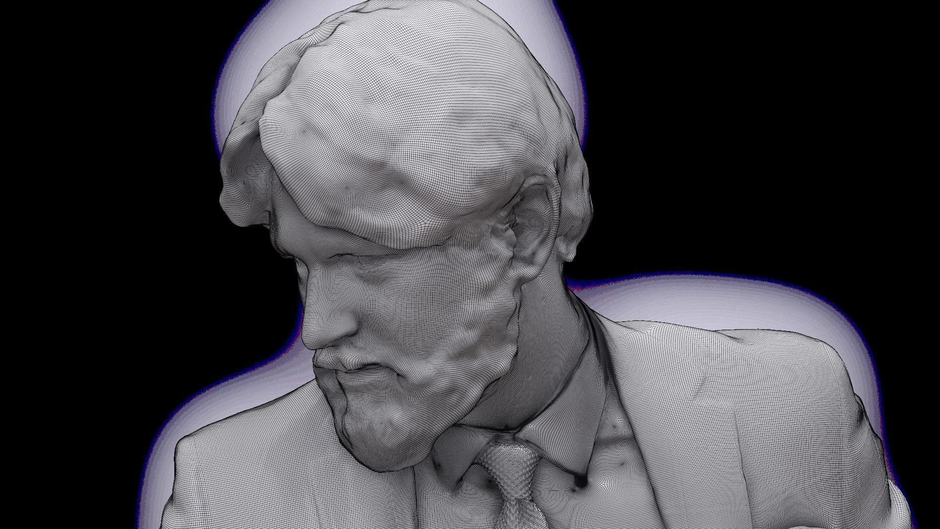 Cleaned 3D scan Arron Cooper Manager Standing 3D model_15