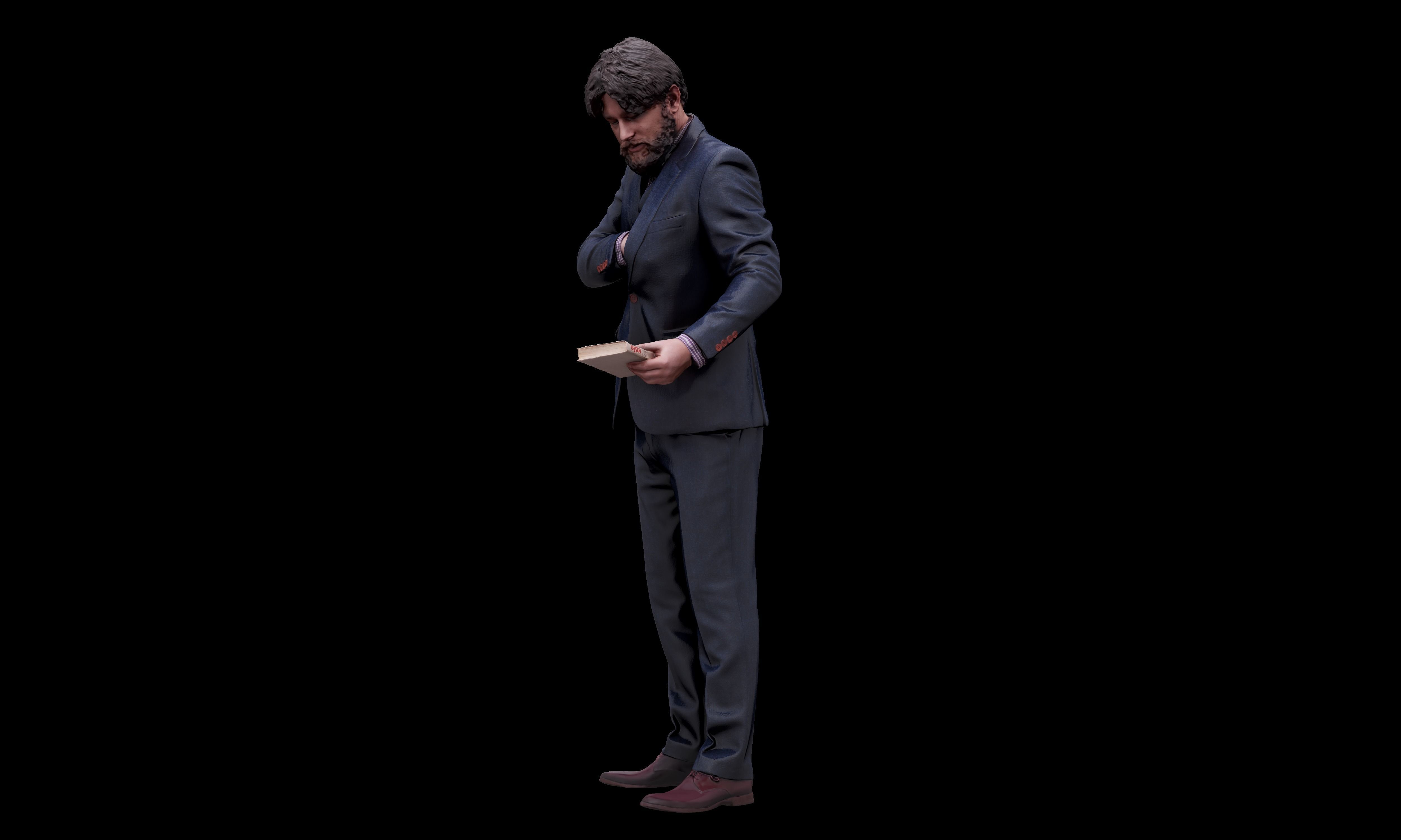 Cleaned 3D scan Arron Cooper Manager Standing 3D model_8
