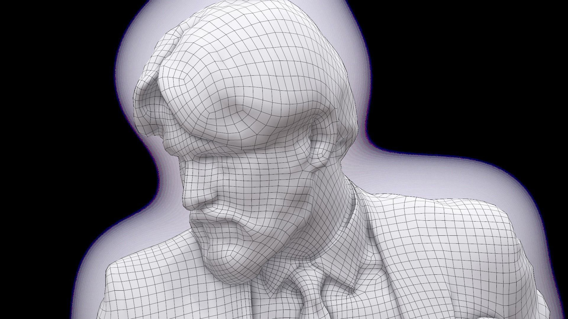 Cleaned 3D scan Arron Cooper Manager Standing 3D model_16