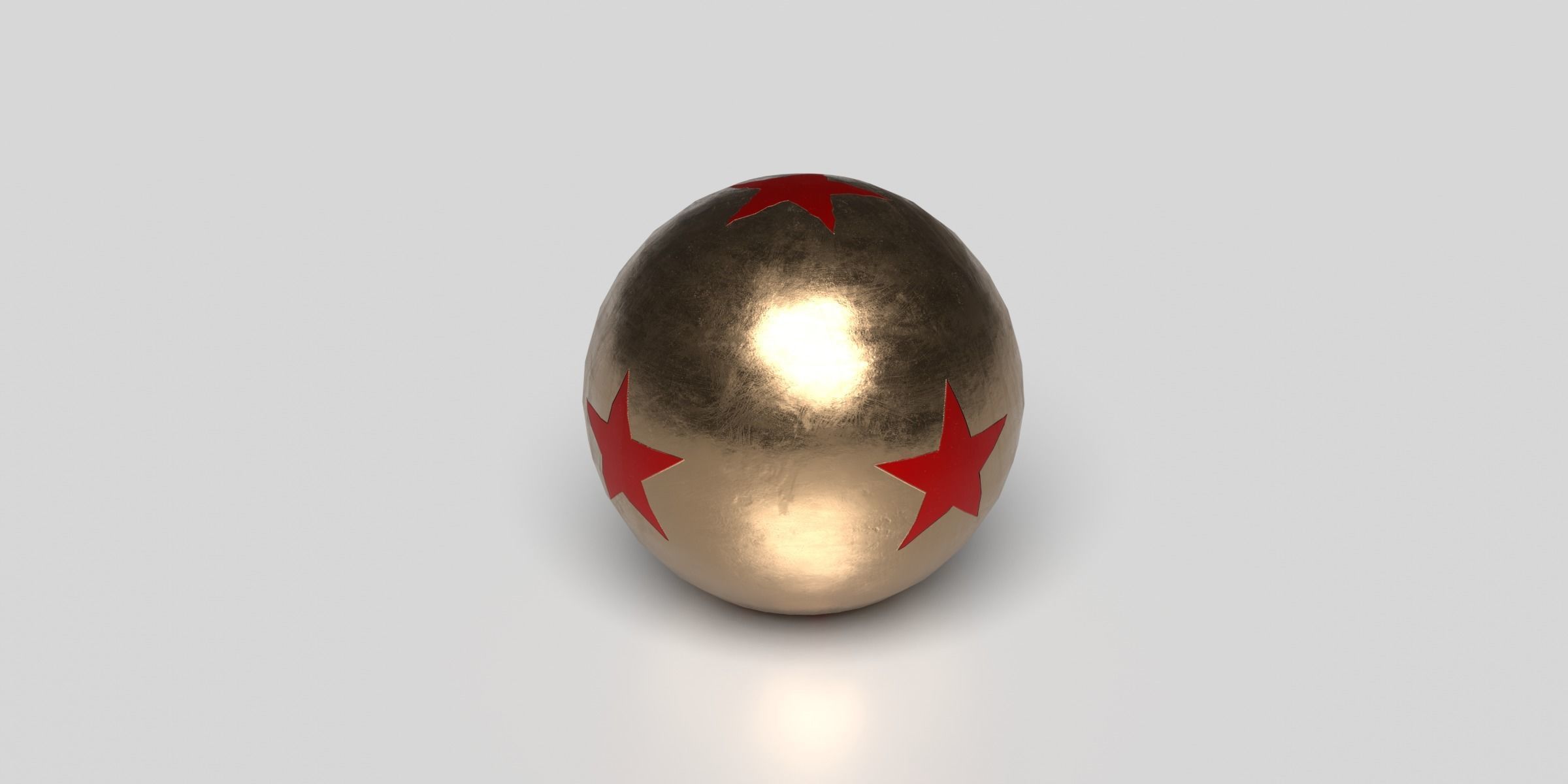 Mini Cannon - Bronze Low-poly 3D model_3