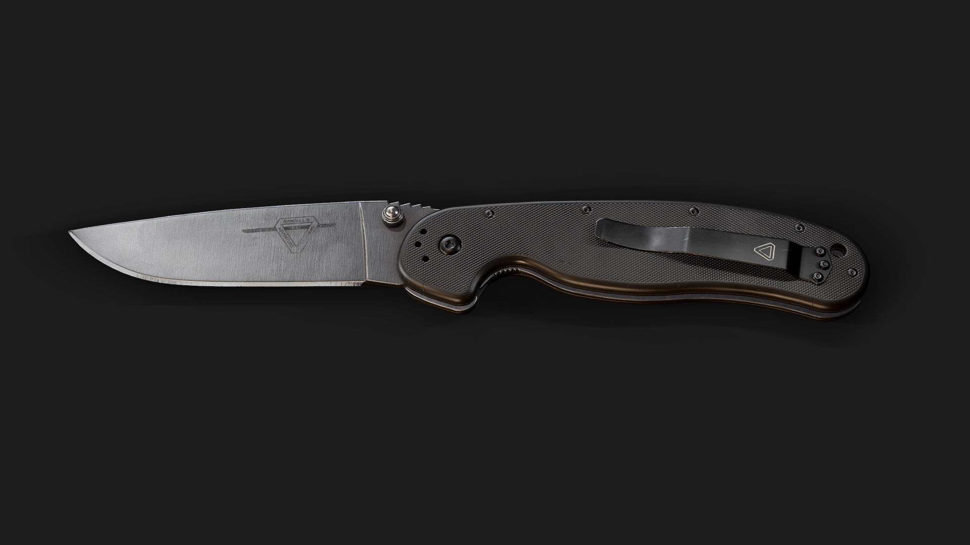 Folding knife Ontario RAT gameready Low-poly 3D model_2
