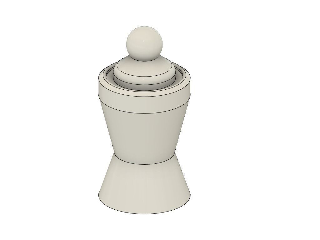 Minimal Chess Set No2 3D print model_6