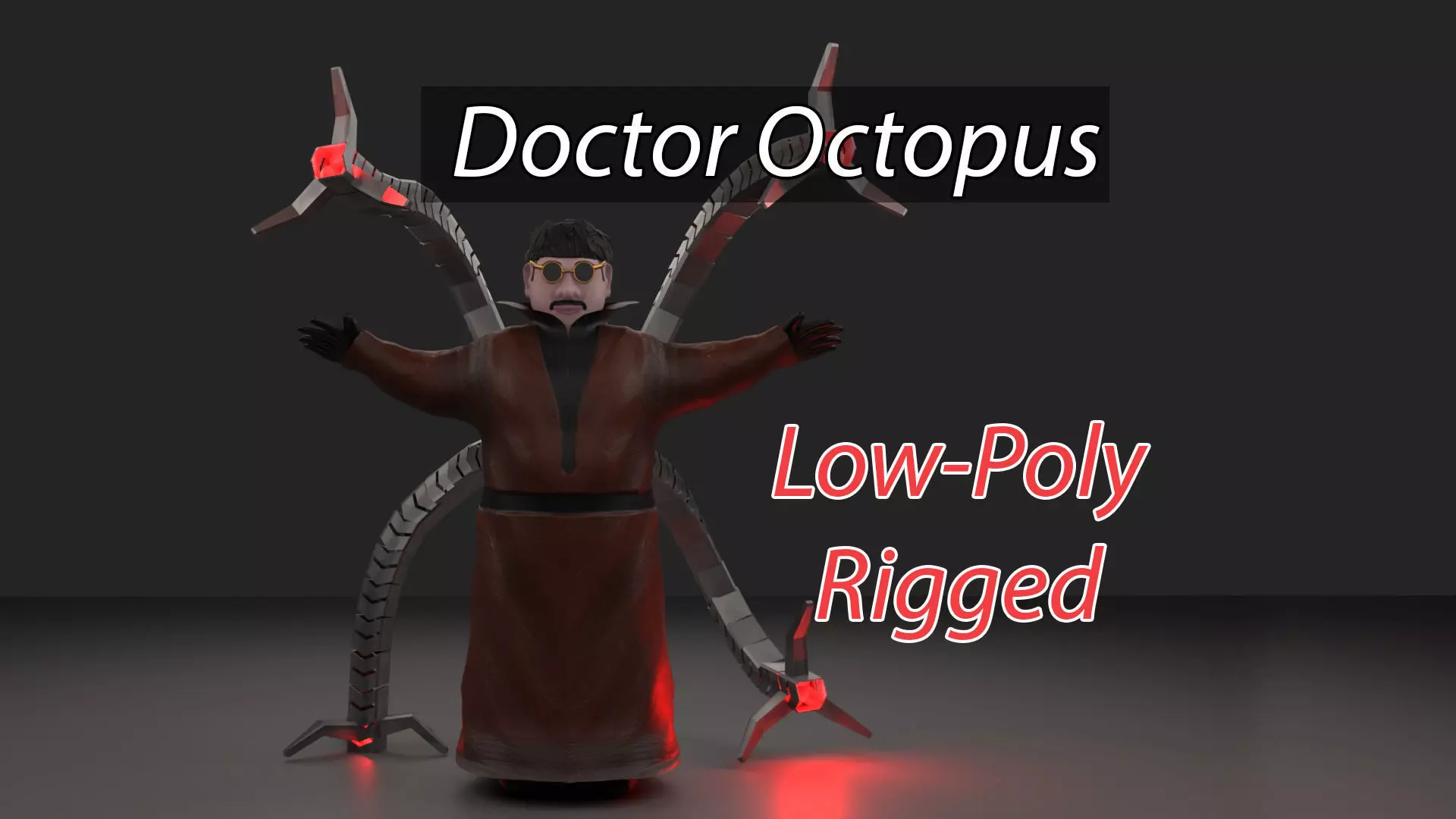 Doctor Octopus Spiderman NO WAY HOME MARVEL movie Low-poly 3D model