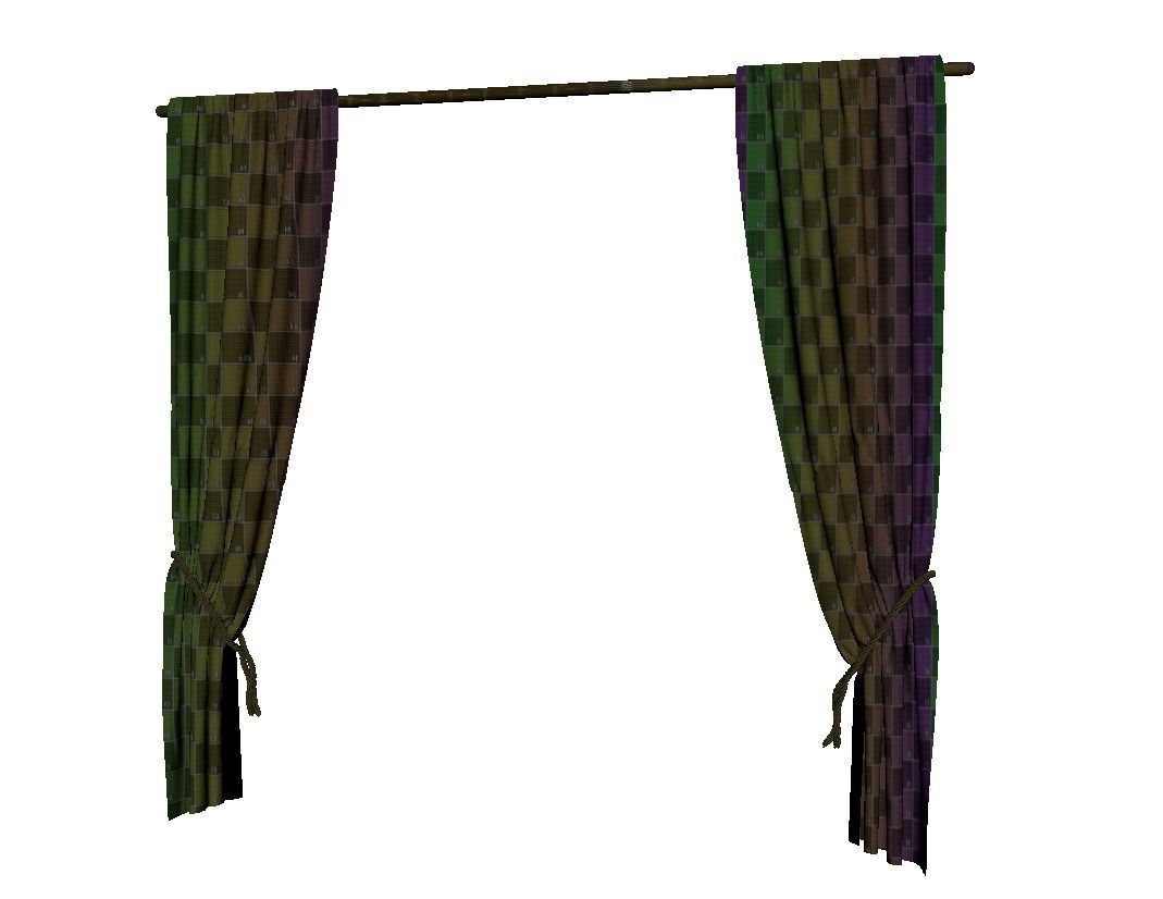 Simple Curtain 3D model_6