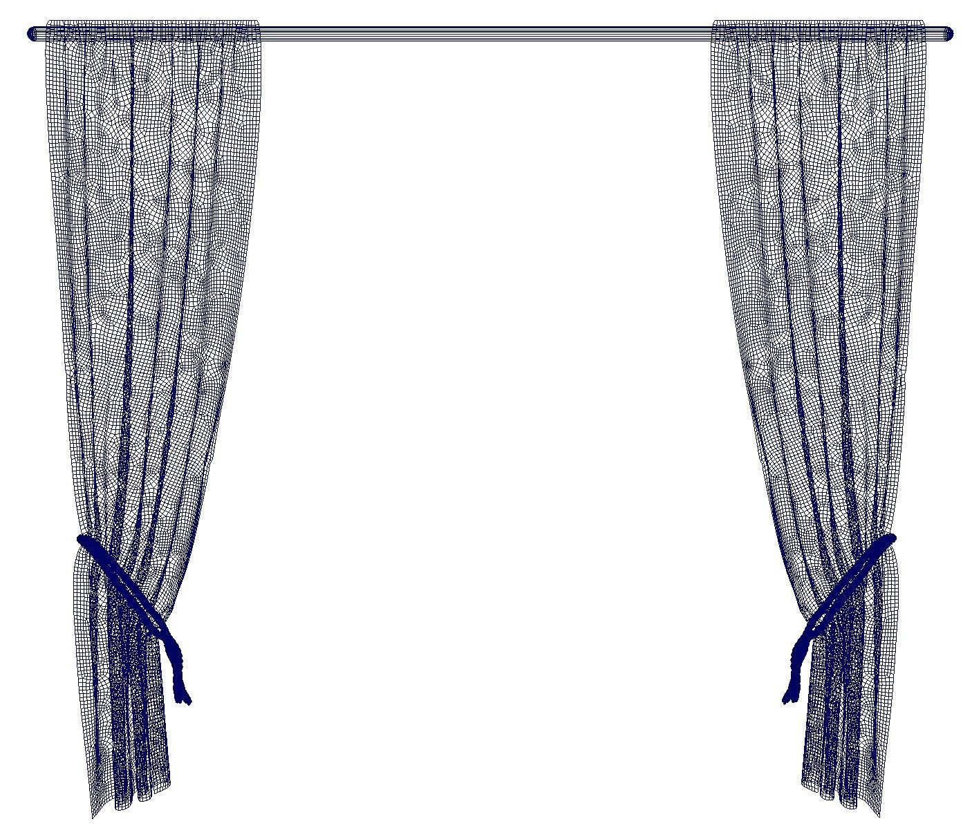 Simple Curtain 3D model_12