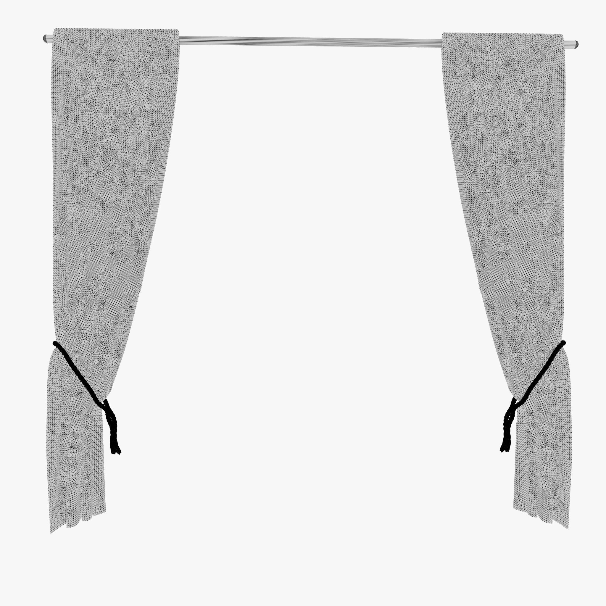 Simple Curtain 3D model_15