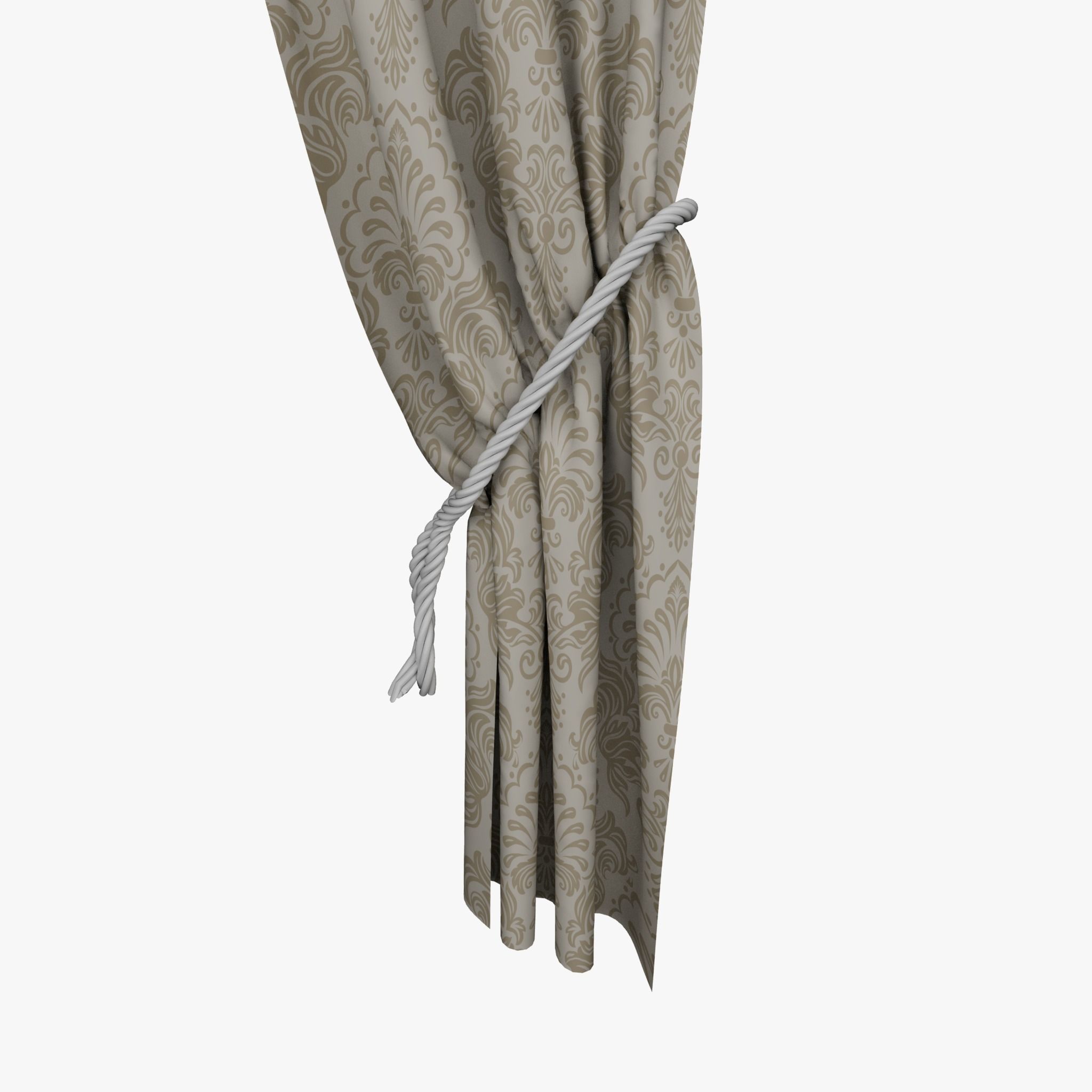 Simple Curtain 3D model_3