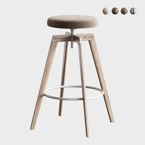 Barstool MDF Italia 3D model