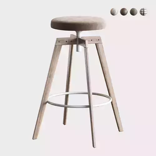 Barstool MDF Italia 3D model