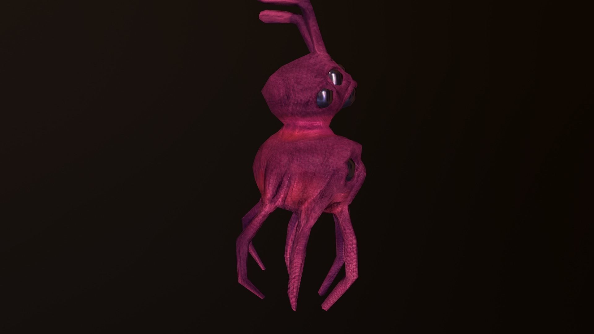 Octopus Meduse Low-poly 3D model_12