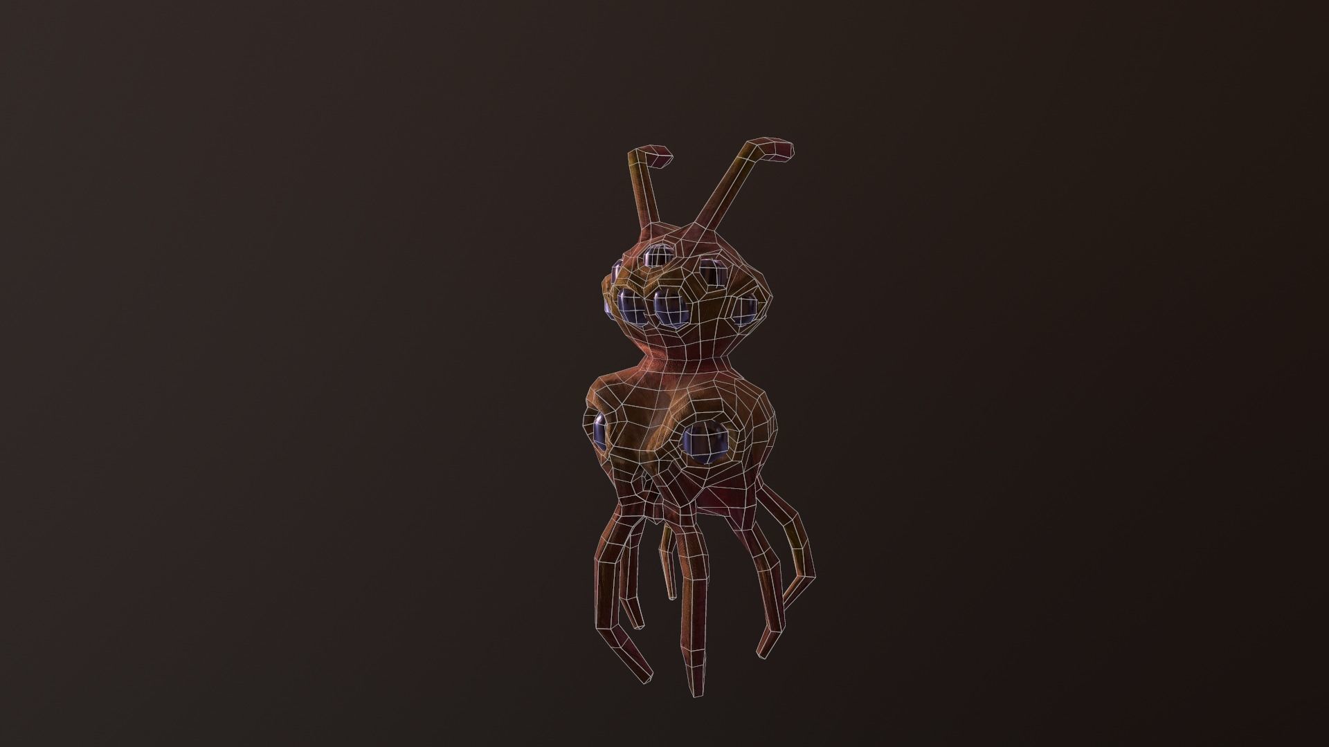 Octopus Meduse Low-poly 3D model_15