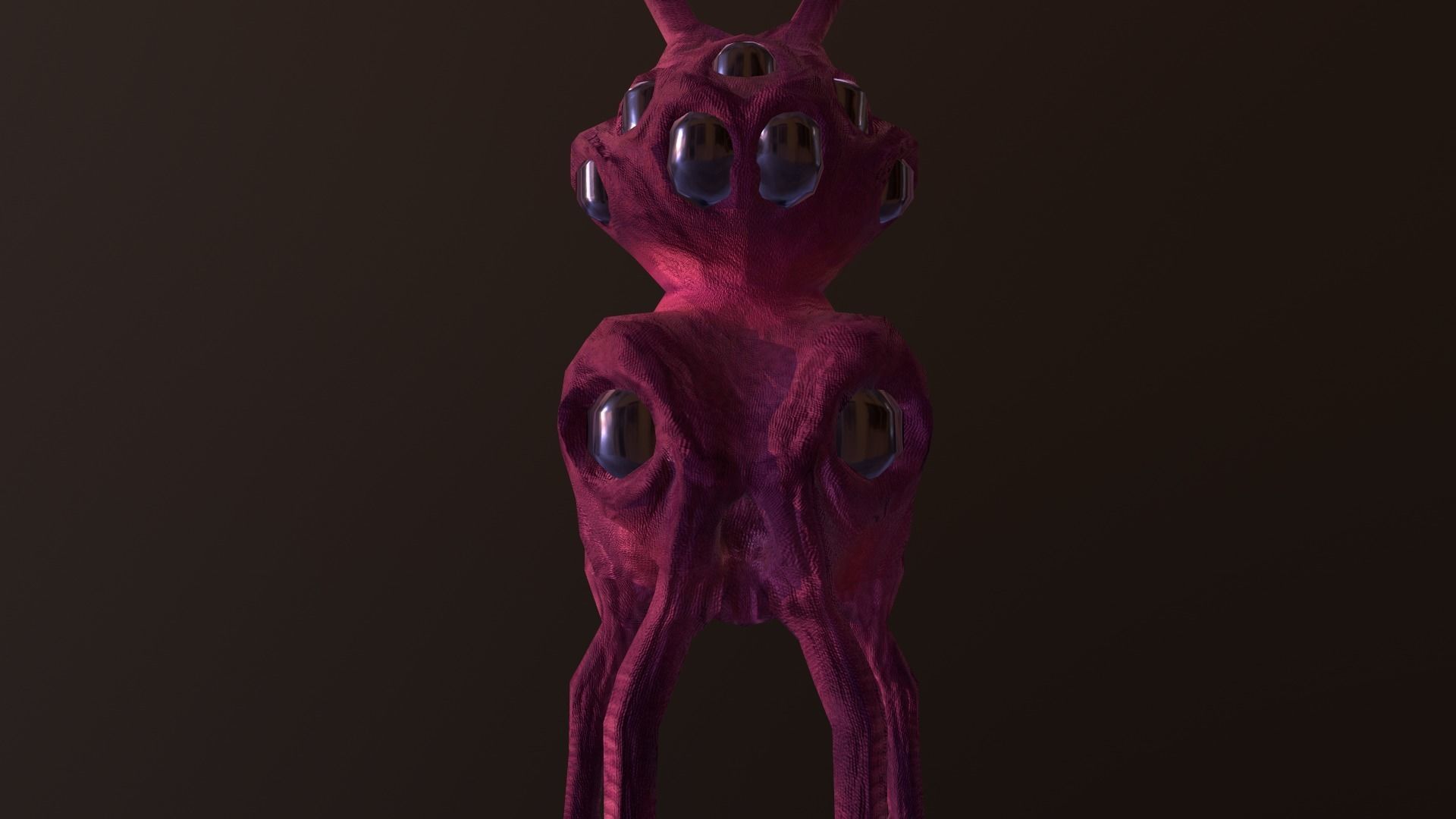 Octopus Meduse Low-poly 3D model_10