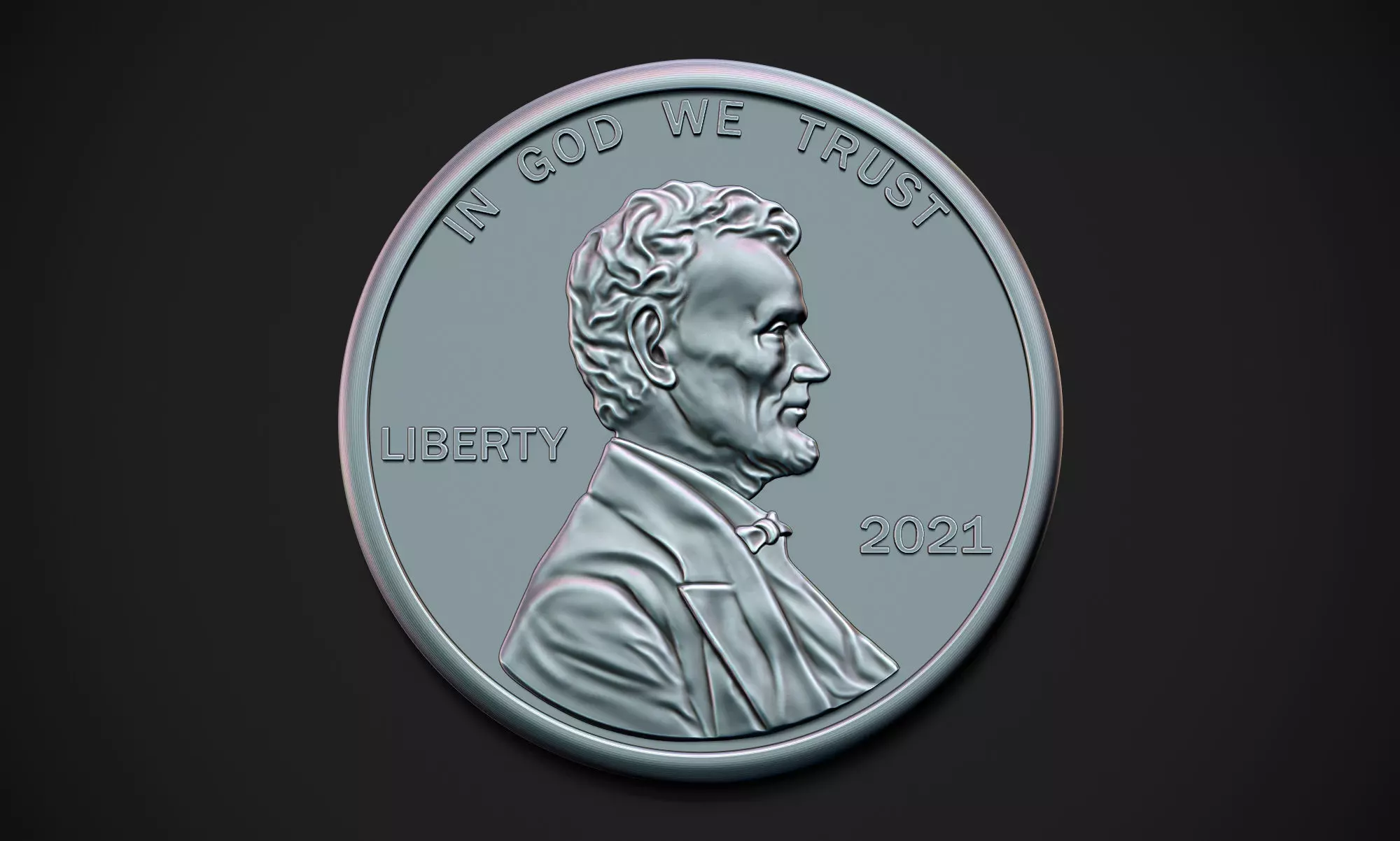 Lincoln Coin 3D print model