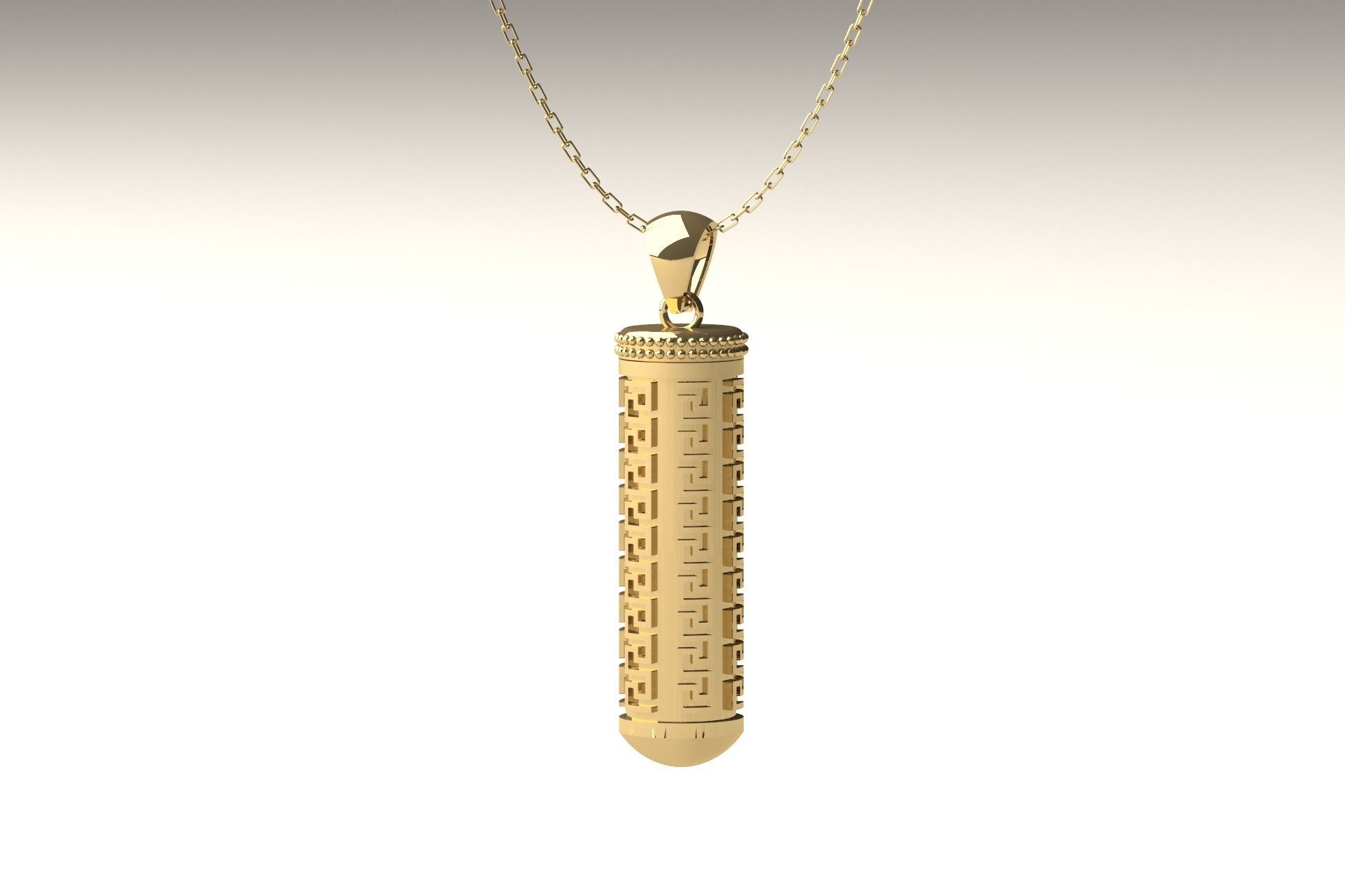 Holder Capsule Pendant P 013 3D print model_1