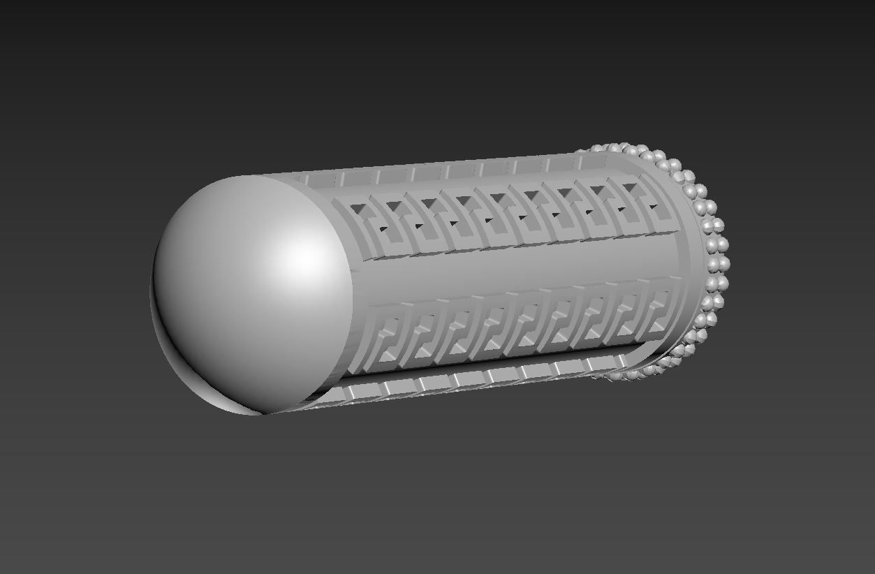 Holder Capsule Pendant P 013 3D print model_7