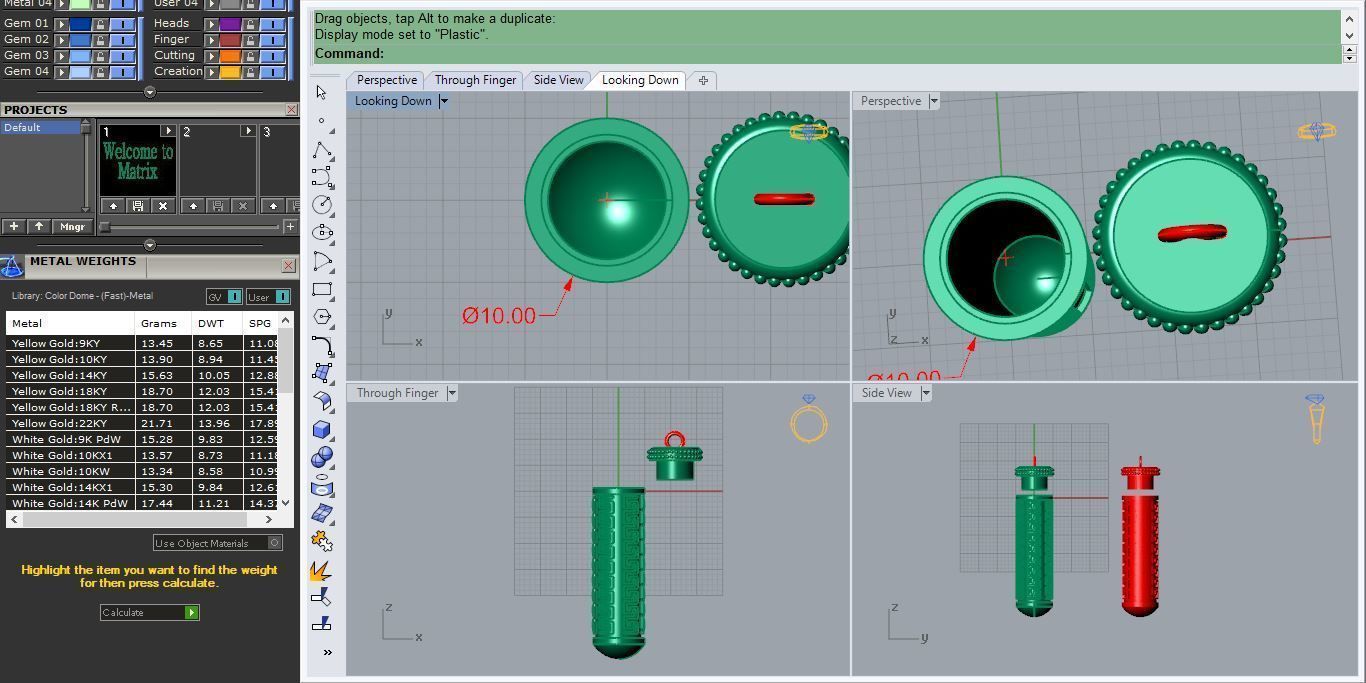 Holder Capsule Pendant P 013 3D print model_3