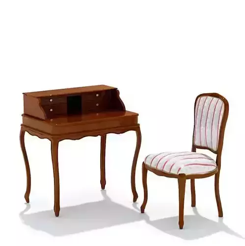 Retro Wooden Letter Writer Desk