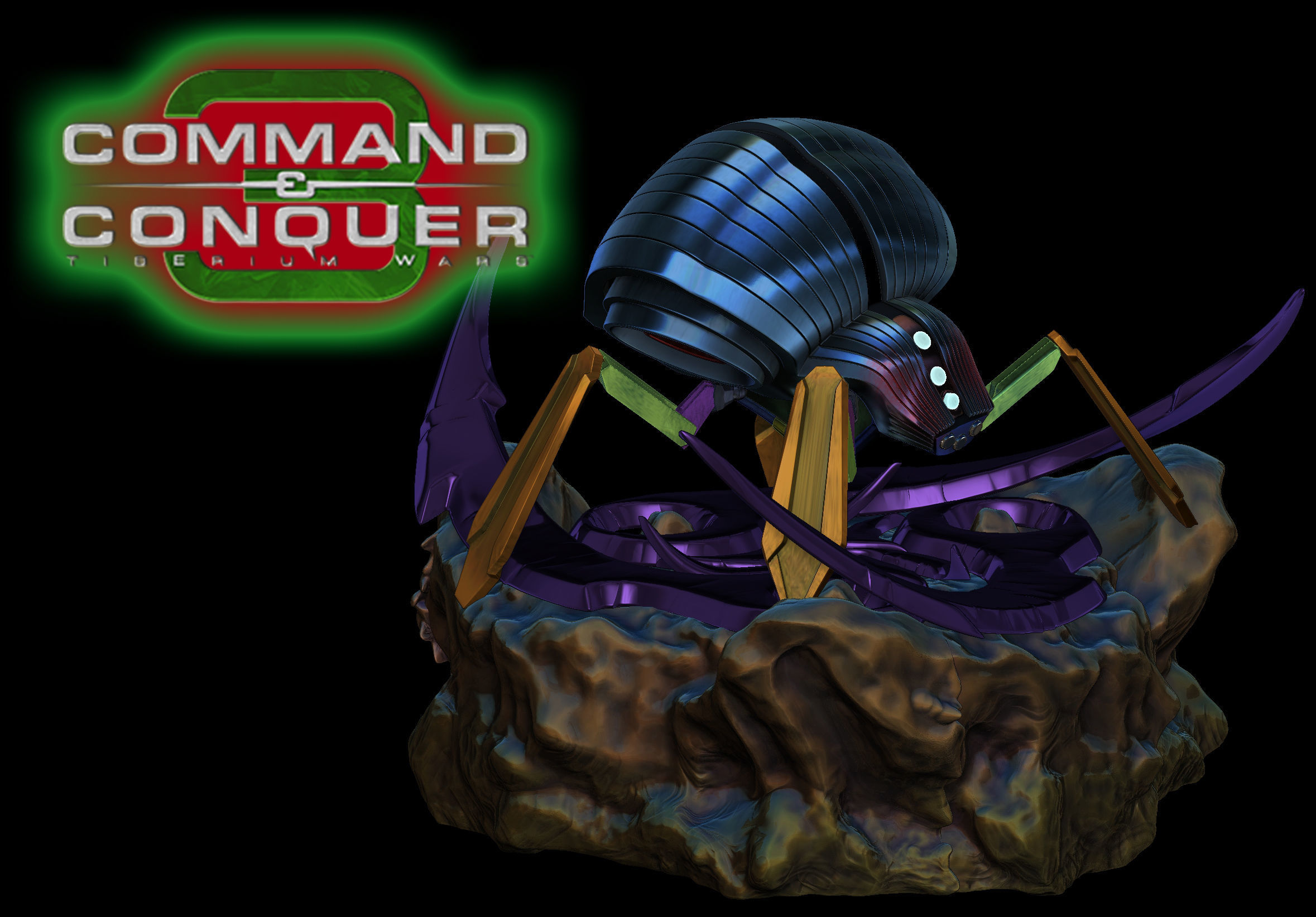 Command and Conquer pack 3 in 1 3D print model_5