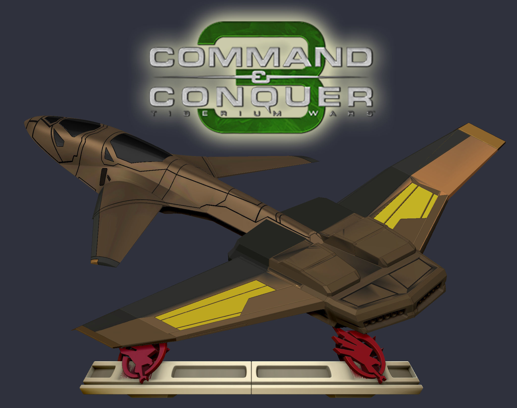 Command and Conquer pack 3 in 1 3D print model_6