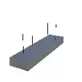Lampara fluorescente 3D model