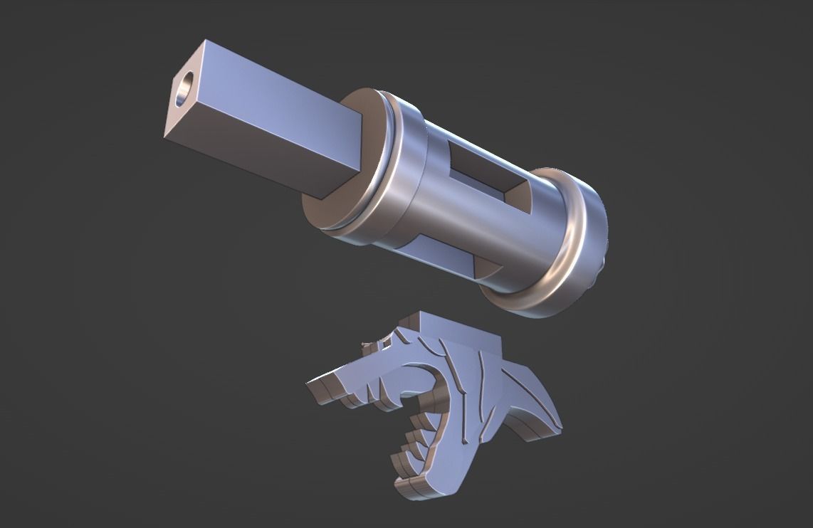 Aerondight - Witcher Silver Sword -Sliced Print Ready- Geralt  3D print model_16