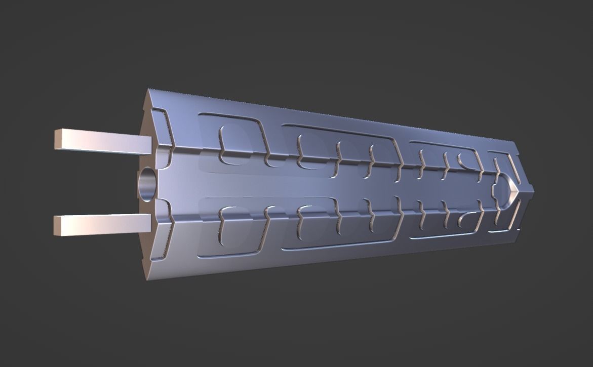 Aerondight - Witcher Silver Sword -Sliced Print Ready- Geralt  3D print model_13