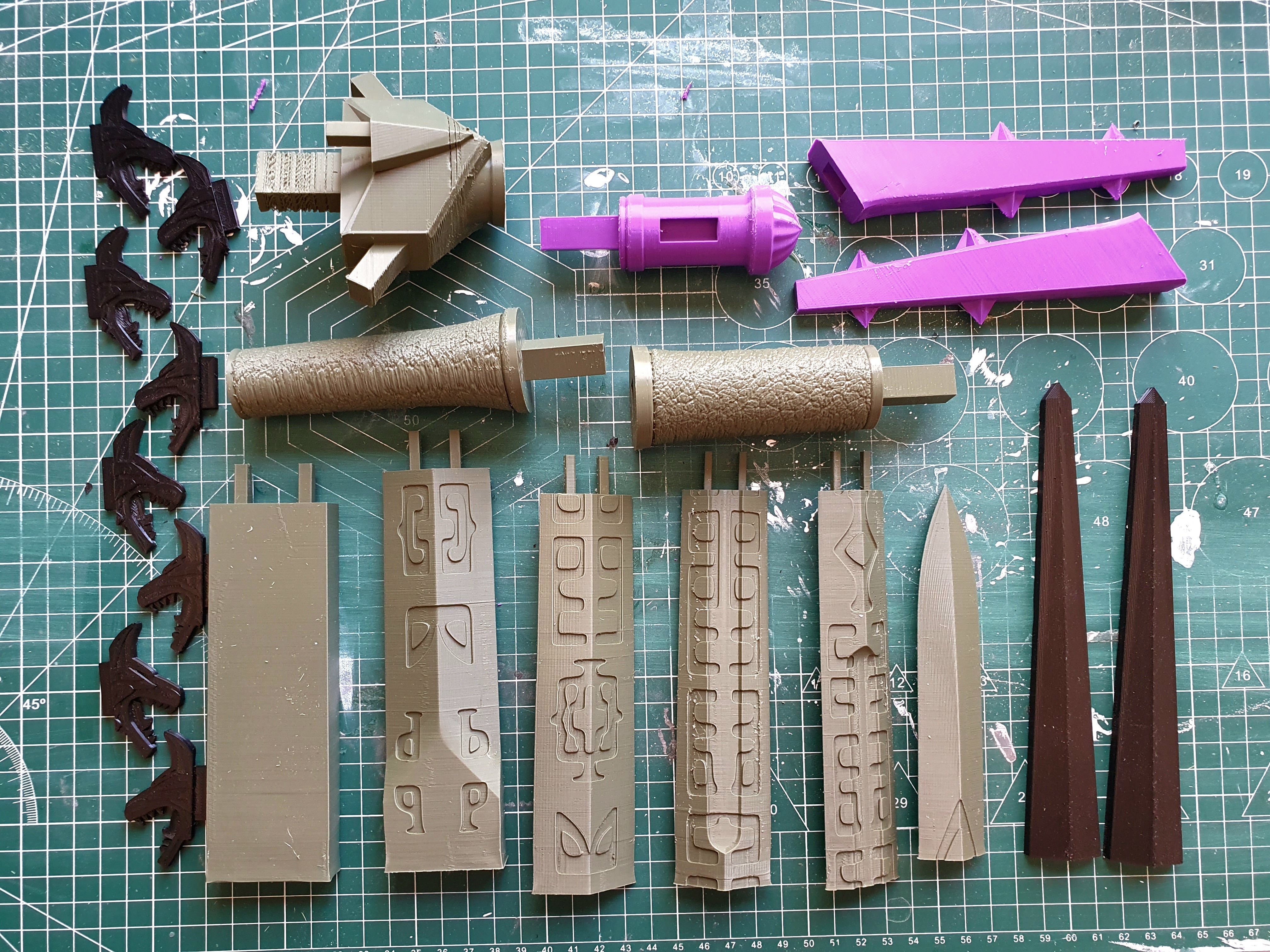 Aerondight - Witcher Silver Sword -Sliced Print Ready- Geralt  3D print model_1