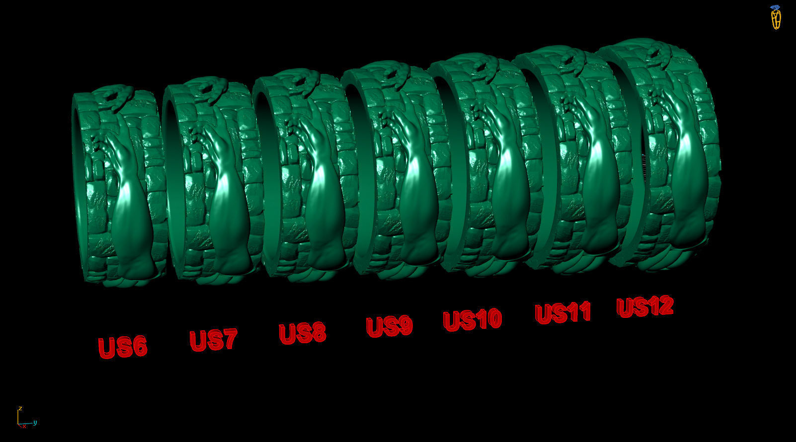 Hand Of God Ring Creation Of Adam 3D print model_9