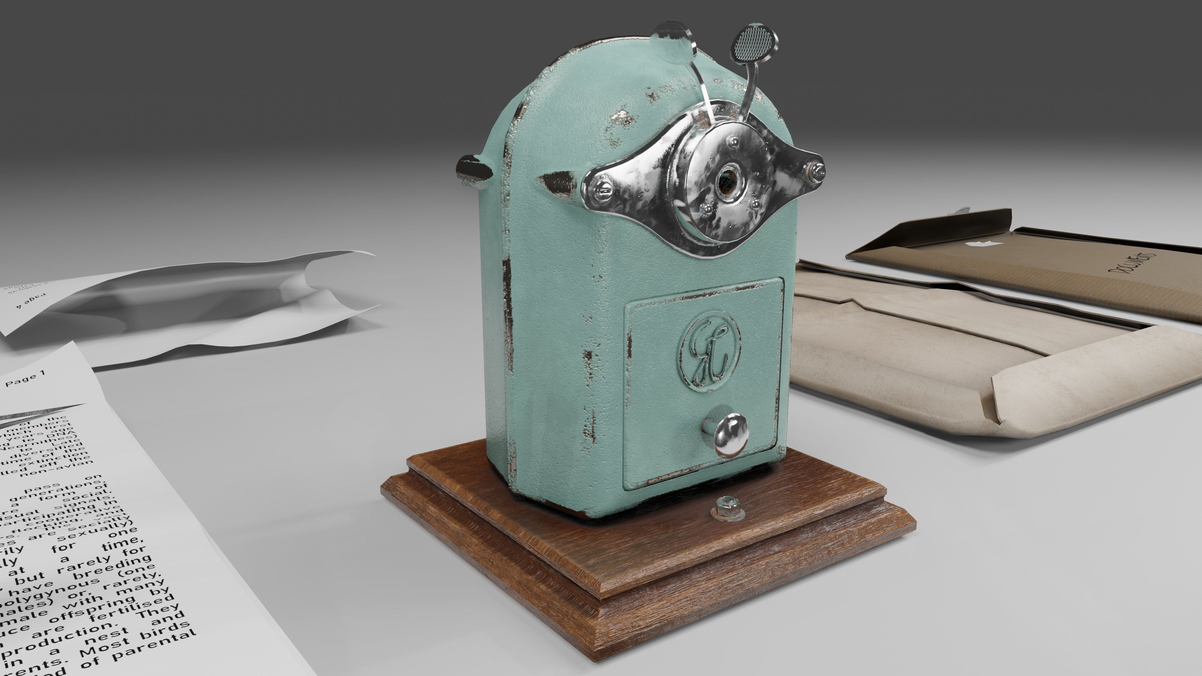 Stationery office pack 2 Low-poly 3D model_8