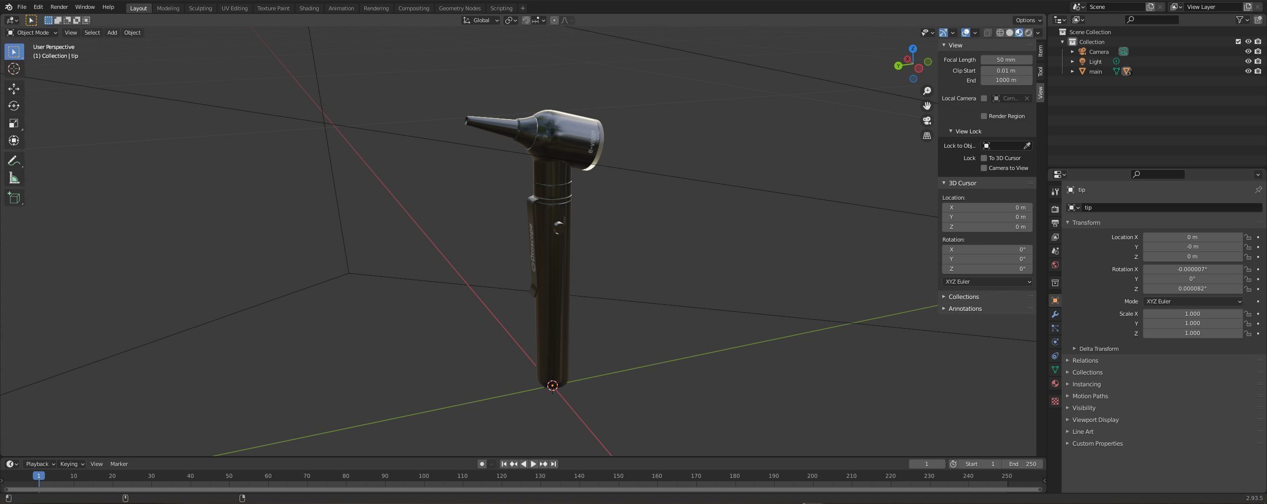 Otoscope 3D model_22