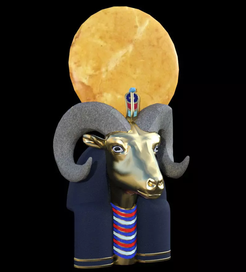 Ra Ram head Free 3D model