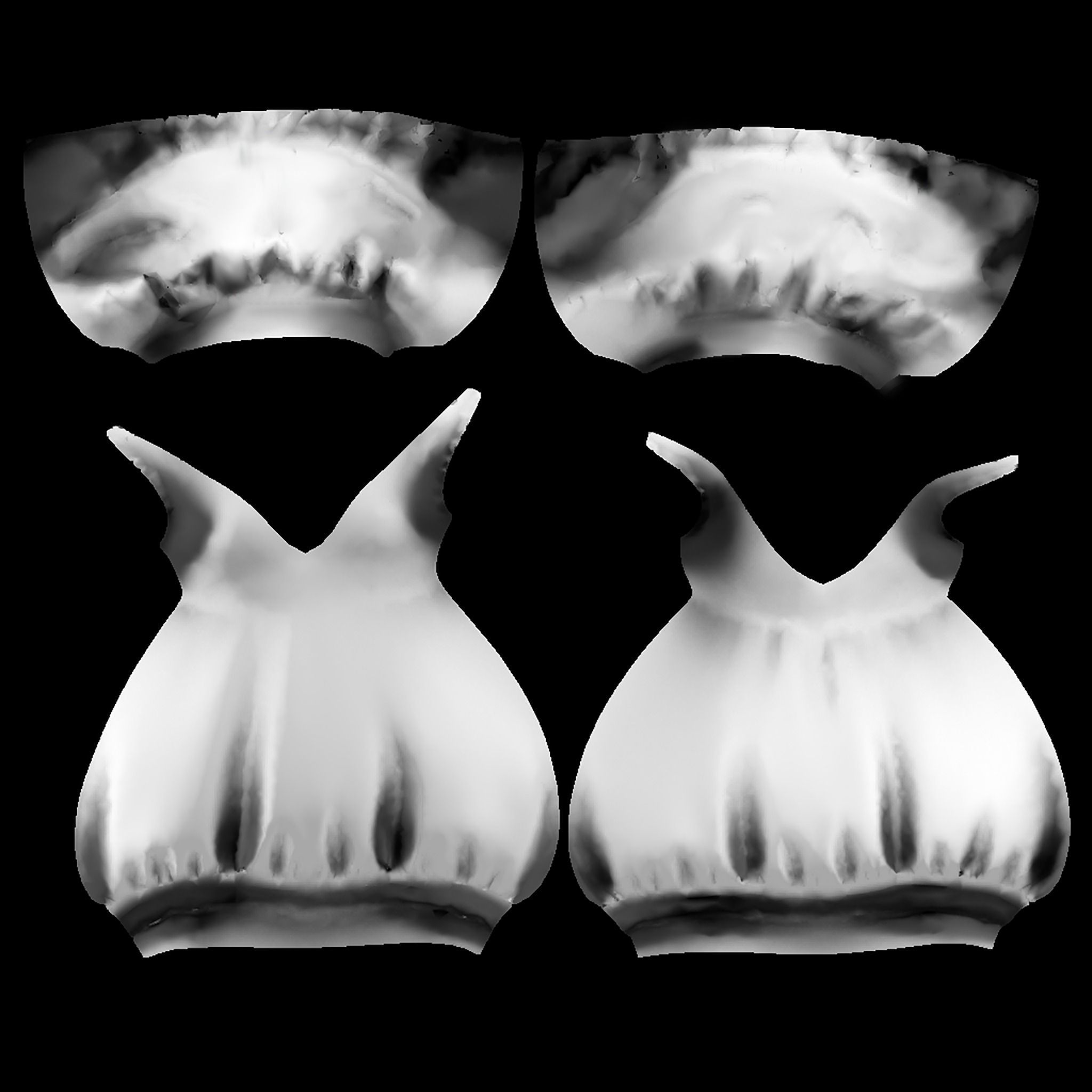 Puffy Dress V1 Low-poly 3D model_15