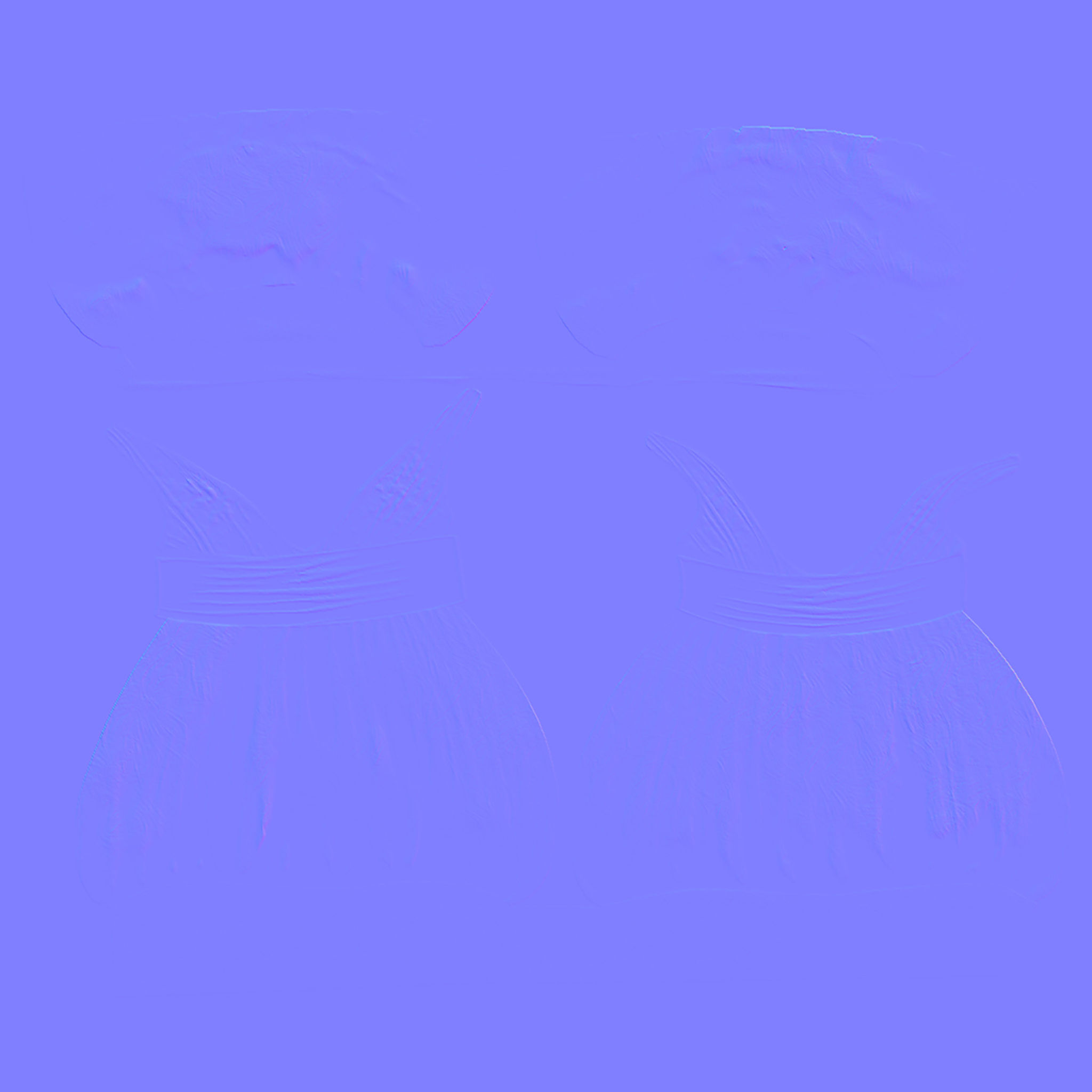 Puffy Dress V1 Low-poly 3D model_13