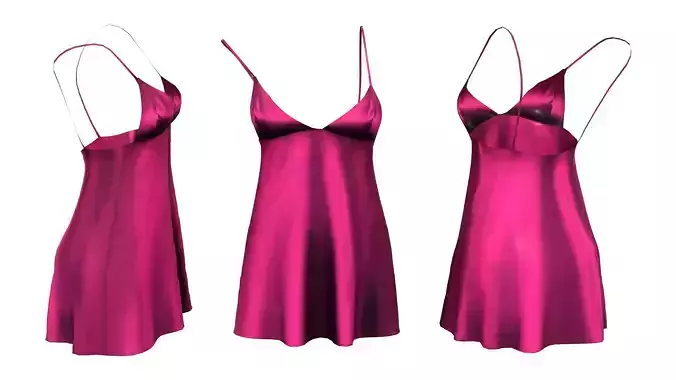 Chemise Lingerie With Off Shoulder Shoulder Strap