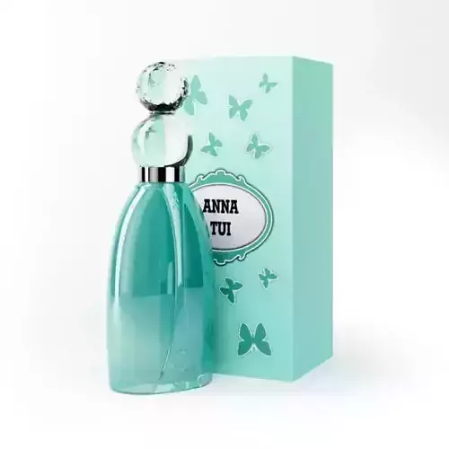 Aqua Glass Perfume Bottle