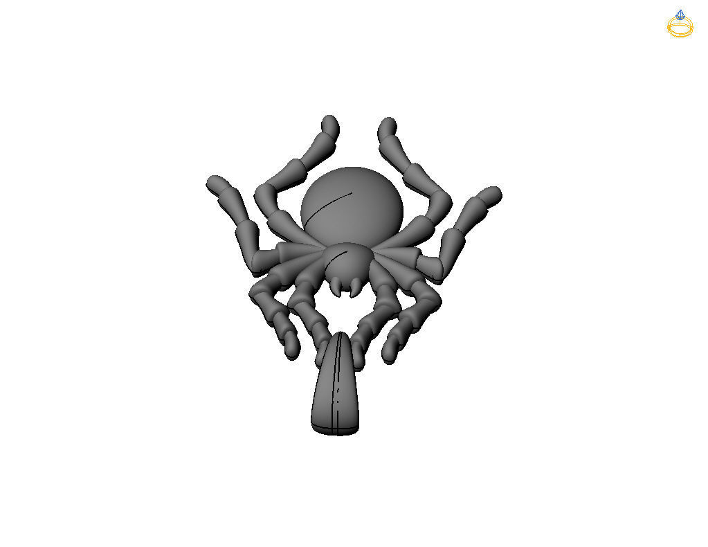 Spider pendant 3D print model_38